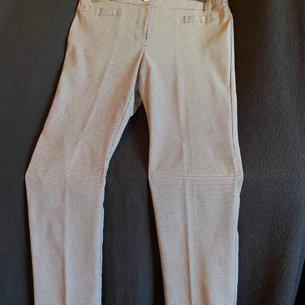 SOHO BLK & white checkered dress pant